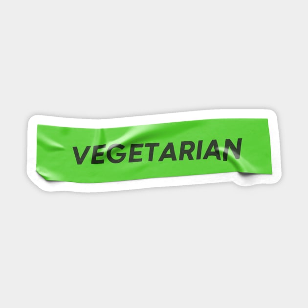 vegetarian Sticker by DeekayGrafx